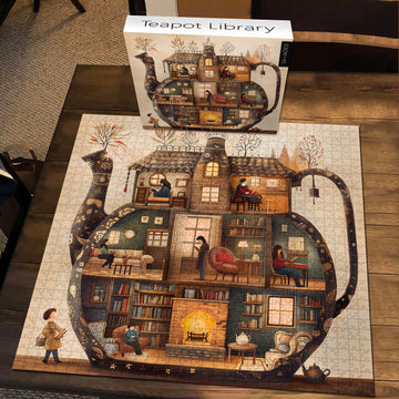Biblioteca di teiera puzzle puzzle 1000 pezzi